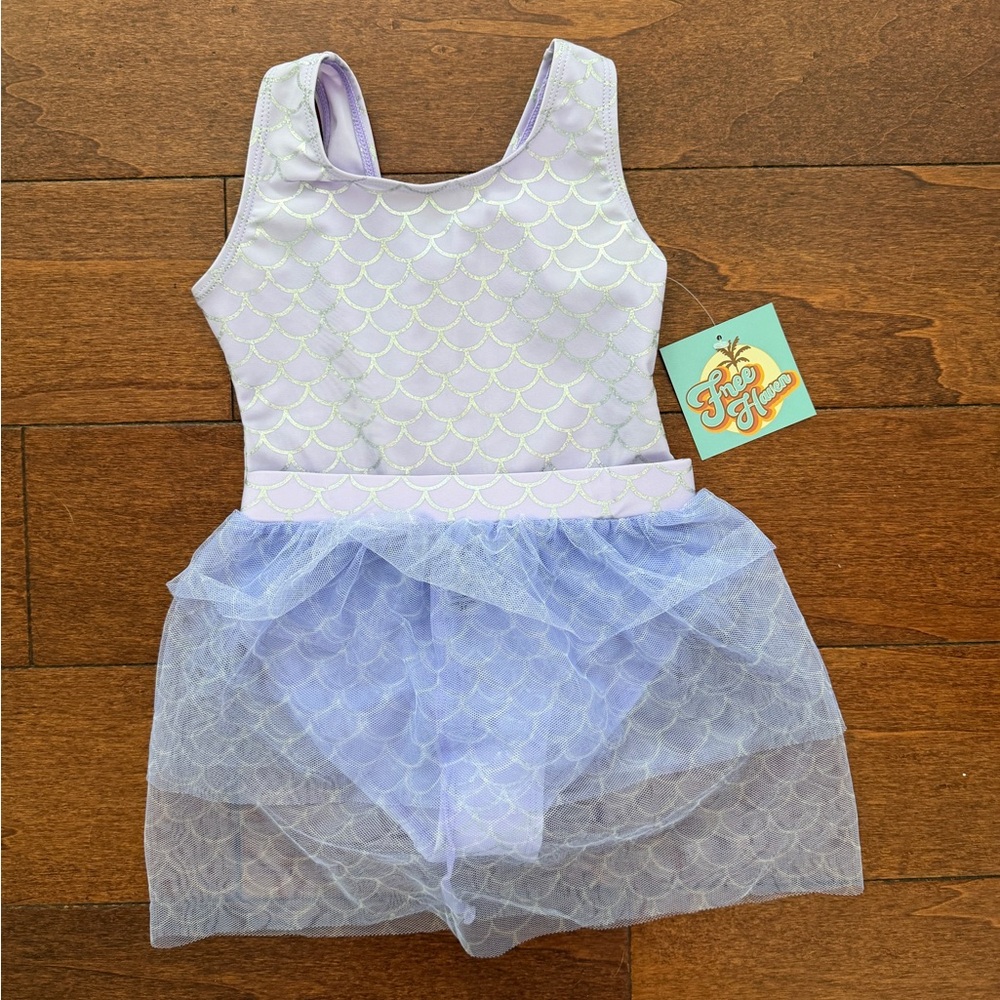 3T Lilac Mermaid Tutu bathing suit 2 piece for Kids